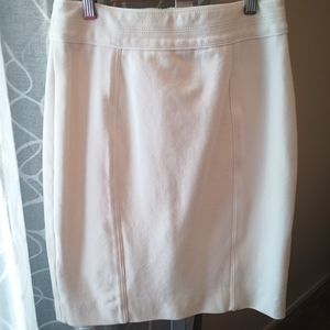 White pencil skirt